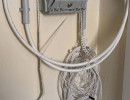Glasfaser bereits im Keller einer Wohnung in Weidling bei Klosterneuburg eingeleitet